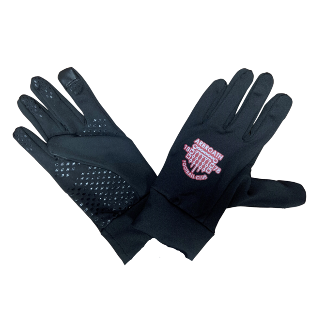 Black AFC Touch Screen Gloves...kids/ youths/adults Thumbnail