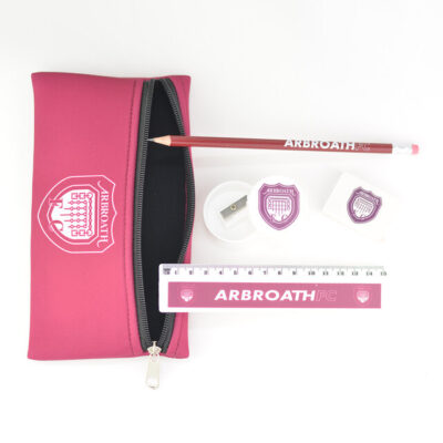 Pencil case and stationery set