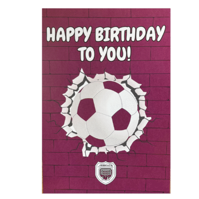 Happy Birthday Card Ball Through Wall Design