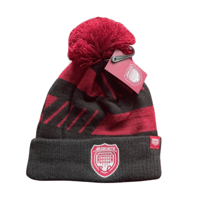 AFC booble hat (kids) maroon/black diagonal design