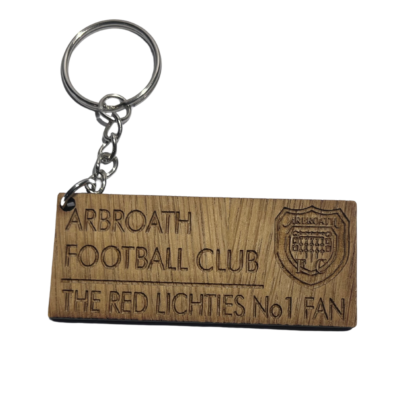 AFC Wooden St Sign Keyring
