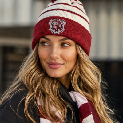 White Bobble hat (new design)